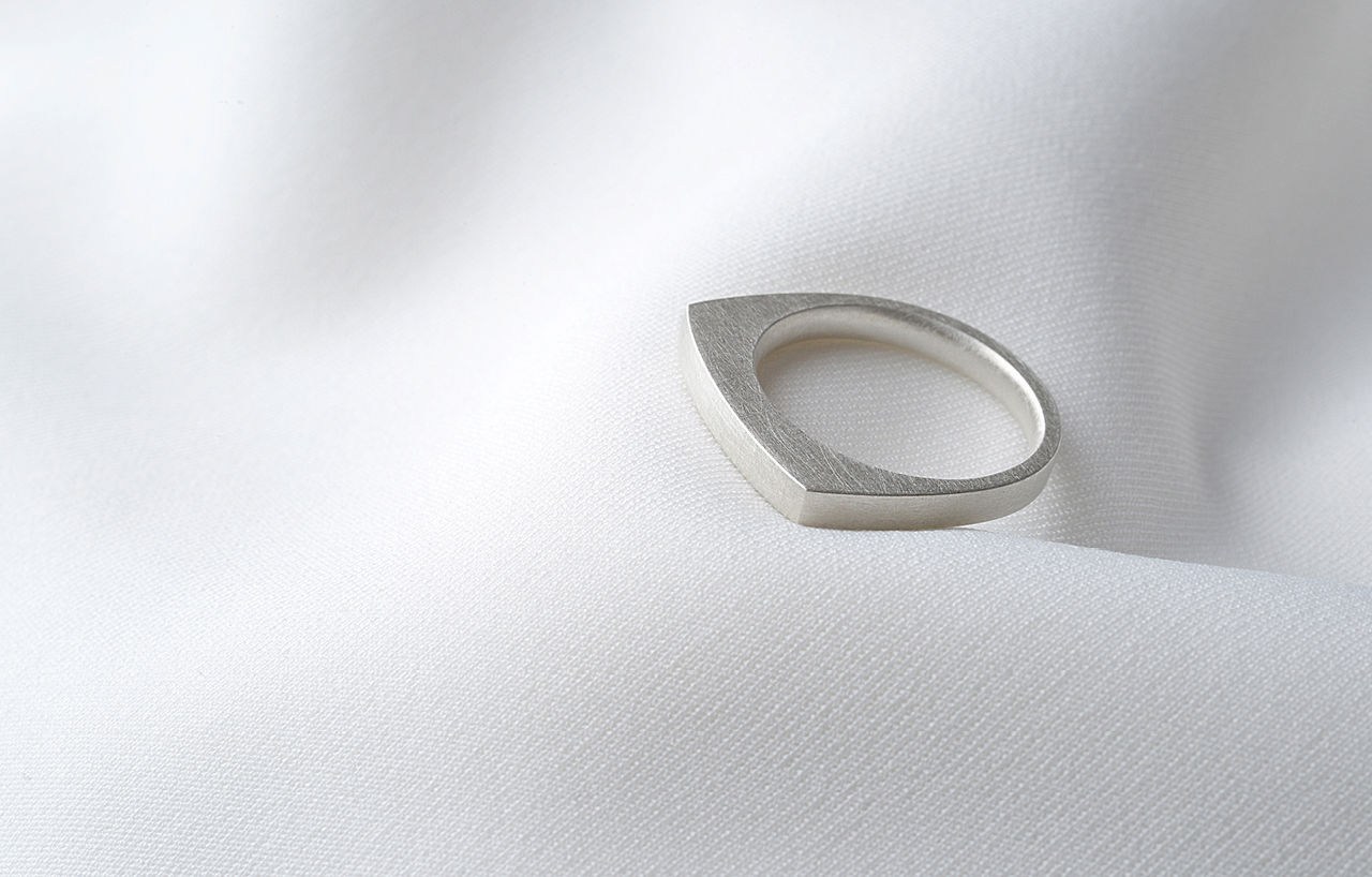 Plain Ring (925 Silber, kreismattiert)