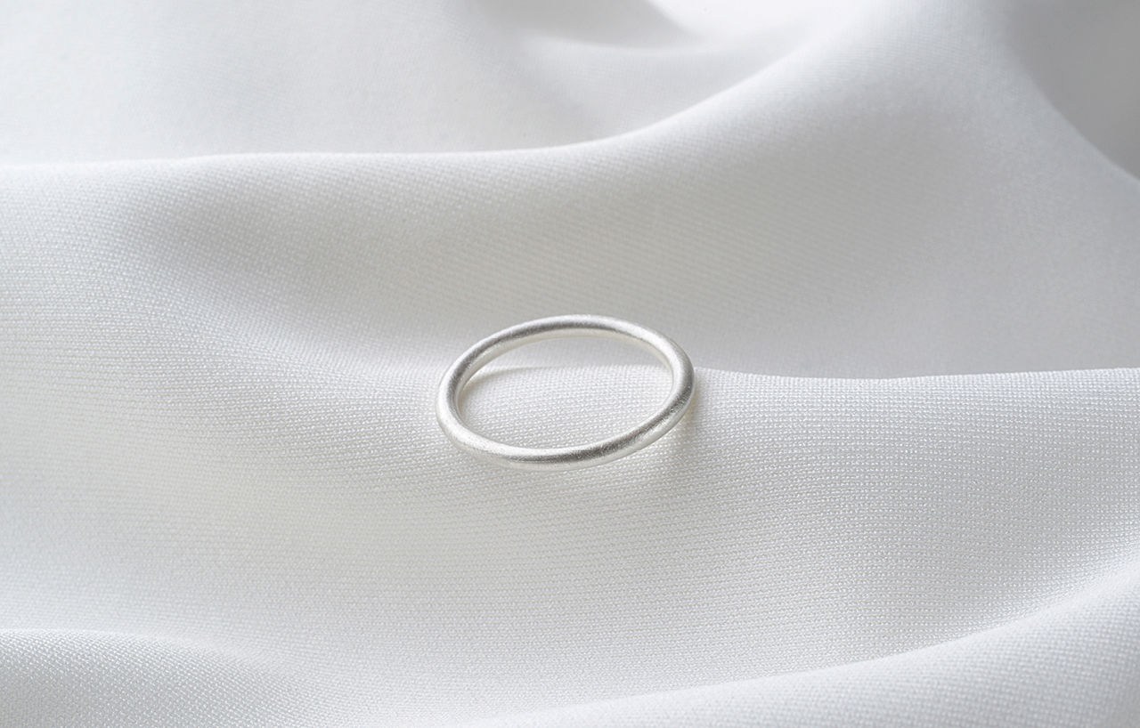 Simple&Round Ring (925 Silber, kreismattiert)
