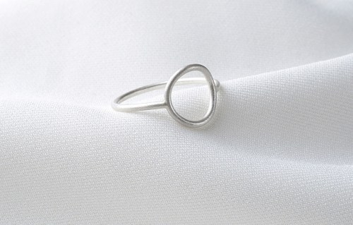 Wiry Ring No.1 (925 Silber, kreismattiert)