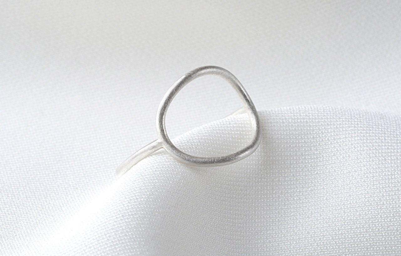 Wiry Ring No.3 (925 Silber, kreismattiert)
